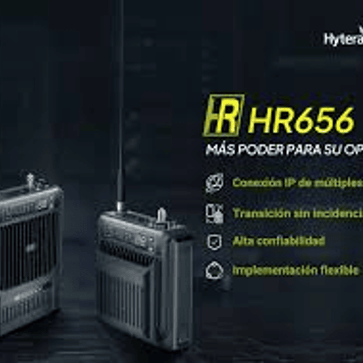 Hytera HR656C UHF1 400-470 Mhz 1024CH DMR Tier II y Analogico 10W Repetidor móvil completo Low Power con GPS, BT antena, duplexor, mochila de transporte 3