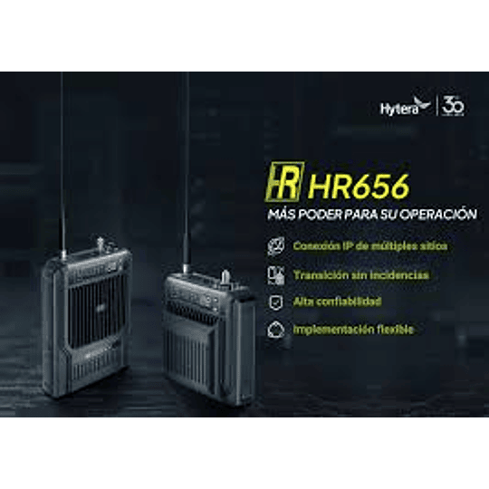 Hytera HR656 Repetidor Digital Profesional móvil para mochila Sistemas Repetidores | DMR UHF 400 - 470 MHz ANT+ GPS+DPX