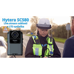 Hytera SC580 - Bodycam Inteligente "Solicita ayuda apretando el botón de PTT los registros te protegerán"