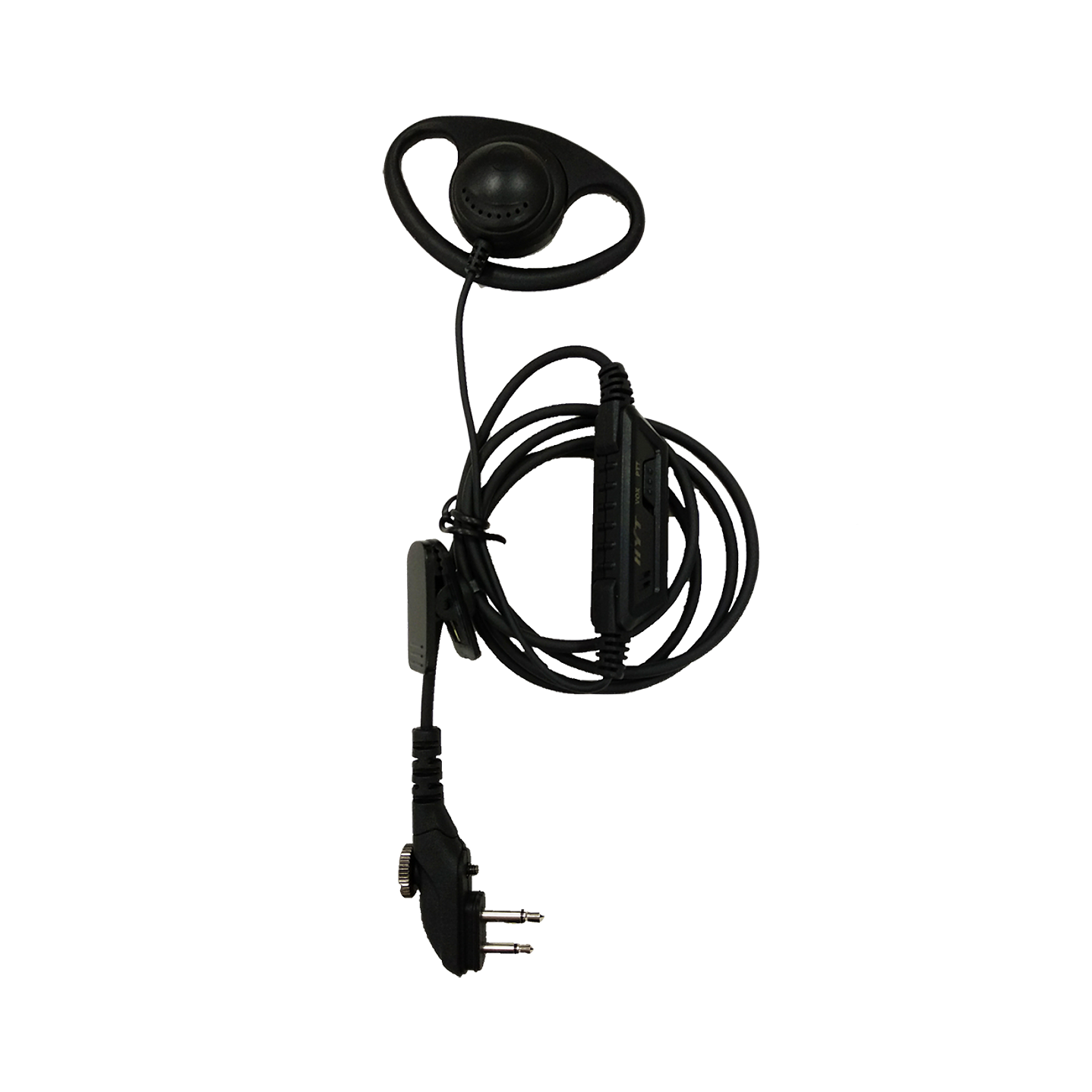 Hytera EHM15 Auricular estilo D negro con PTT en línea y micrófono: para las series BD, PD4, PD5 y varias radios analógicas Precio con iva incluido