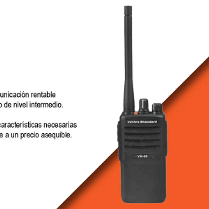  Motorola VX-80 VHF 136-174 Mhz 16CH Analógico 5W Radio portátil original compacto y discreto Precio con iva incluido 3