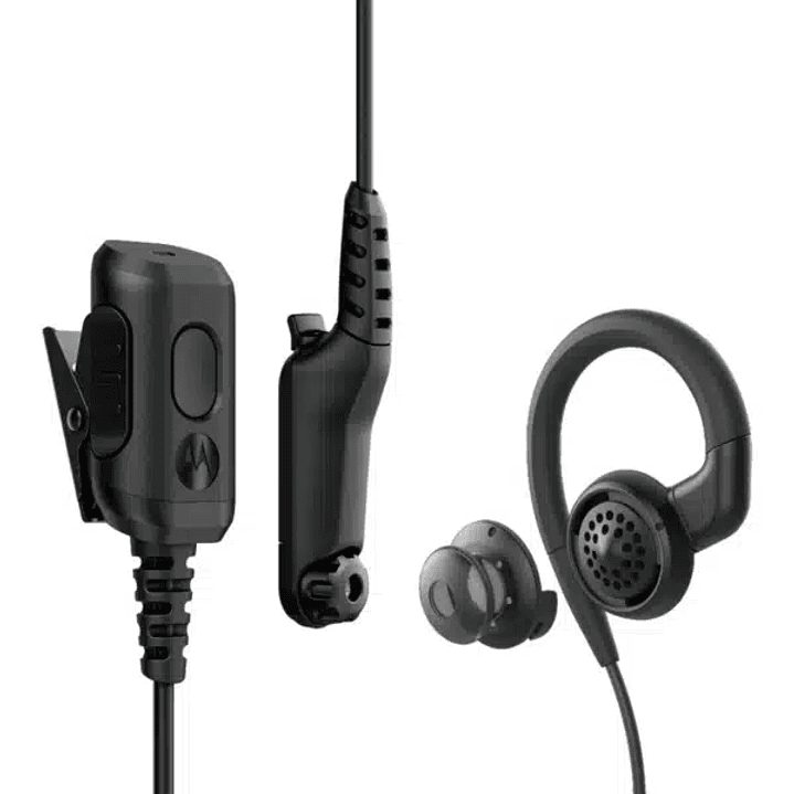Motorola PMLN8295 Gancho para la oreja giratorio de 2 cables IMPRES™ con punta extraíble, audio alto, negro Precio con iva incluido
