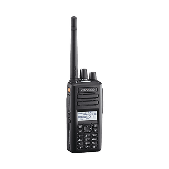 Kenwood NX-3220K3 VHF 136-174MHz 260CH Digital NXDN-DMR-Análogo 5W Radio portátil análogo digital DMR o NXDN con pantalla y teclado completo, Bluetooth, IP67