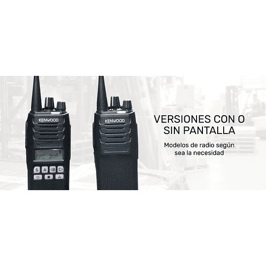 Kenwood NX-1300DK UHF 450-520 MHz 64CH Digital NXDN™ o DMR 5W Radio portátil digital y analógico, sin pantalla, roaming, encriptación