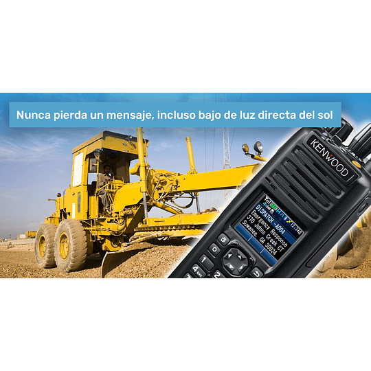 Kenwood NX-5400K3 UHF 700/800 MHz 1024CH Digital NXDN-P25-DMR-Analógico 3W Radio multiprotocolo con Bluetooth, GPS, MicroSD con teclado numérico