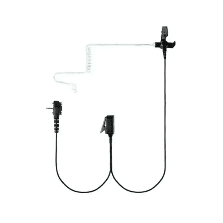 Motorola AAL83X501 audífono con tubo acústico transparente  con PTT manga tipo agente secreto MH-101A4B 1 Kit de vigilancia de cables para VX-261 VX-264 EVX-261
