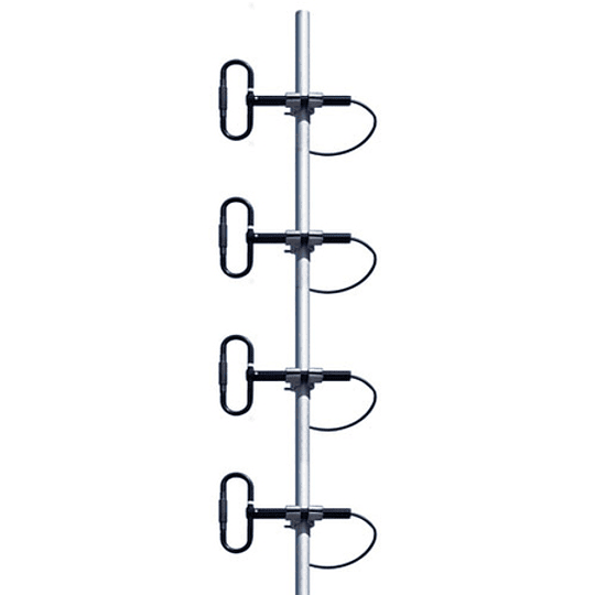 Telewave ANT450D6-9 UHF 406-512 MHz 6-9 dBd Antena de matriz dipolar de 4 elemento