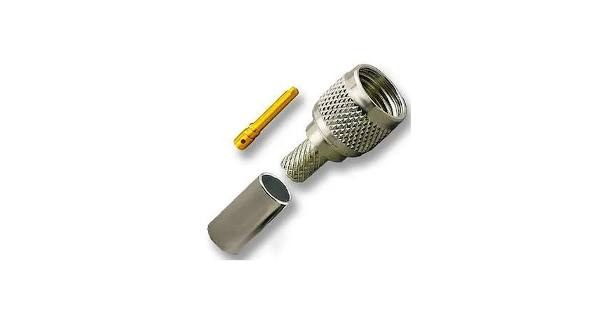 TRAM-BROWNING 1300 conector mini-UHF MACHO, 3-piezas crimp p