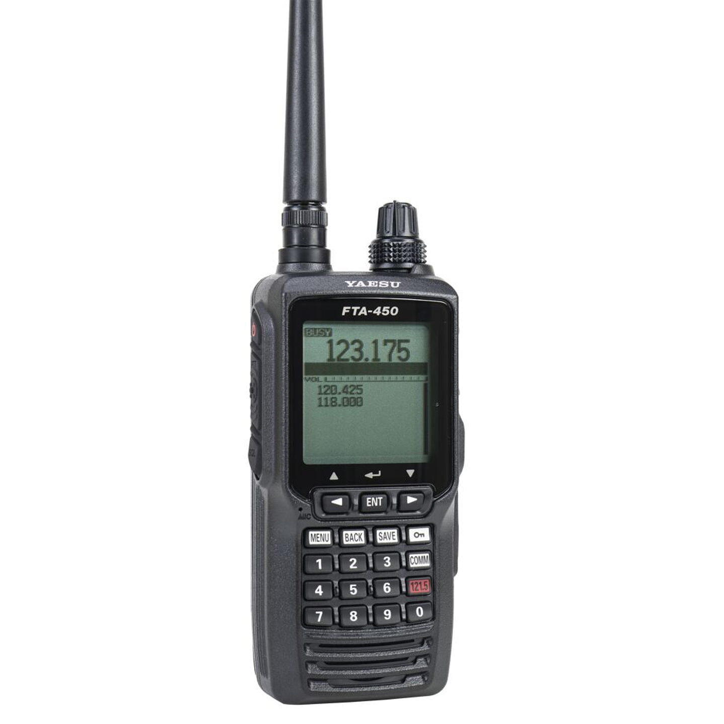 YAESU FTA-450L 200CH Radio para pilotos VOR Navigation Display, MIL-STD-810F, IPX5, NOAA Weather alert, E20, Loud Audio (800mW) Precio con iva incluido 8
