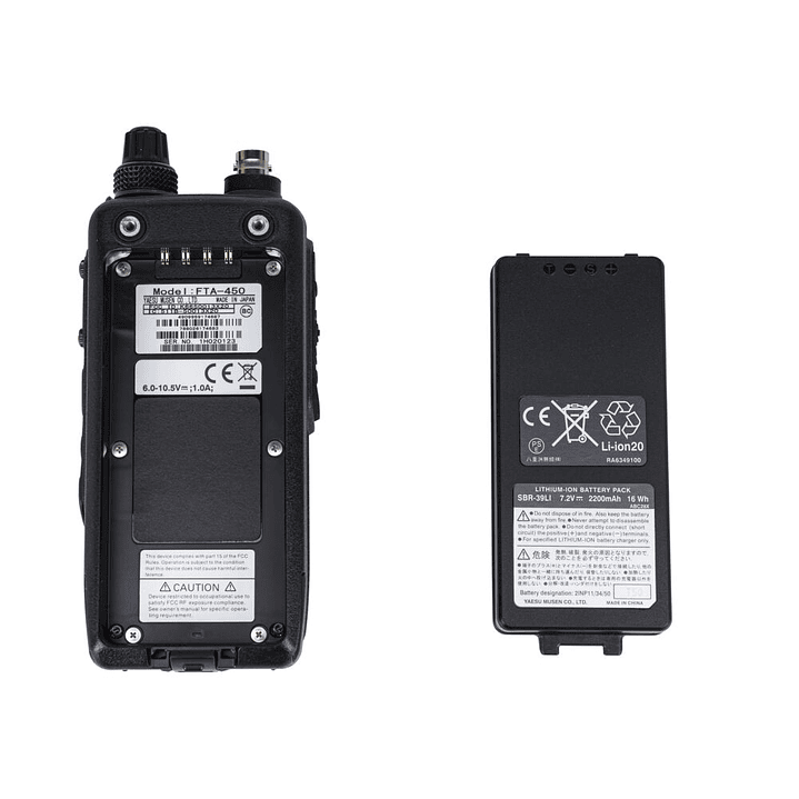 YAESU FTA-450L 200CH Radio para aviación con iconos intuitivos de fácil uso MIL-STD-810F IPX5 USB Precio con iva incluido 11