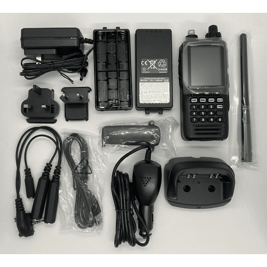 Yaesu FTA-850L 400CH 6W Radio de banda aérea IPX-5 MIL-STD-810H, receptor GPS WAAS integrado de 66 canales, pantalla de navegación ILS (localizador y senda de planeo) Bluetooth