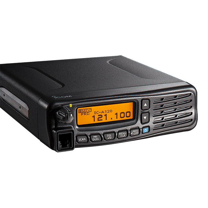 ICOM IC-A120 VHF 118.000-136.992 MHz 200CH 36W Radio móvil aéreo pantalla de matriz de puntos (A pedido por importación 4-6 semanas)  Precio con iva incluido 5