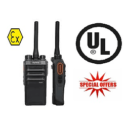 Hytera PD506 UL913 VHF 136-174 Mhz 256CH DMR Tier II  Intrínsecamente seguro 5W Radio digital y analogico fácil de utilizar e implementar, hazlo simple!