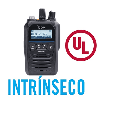 ICOM IC-F62D 21 UL UHF2 450-512 MHz MHz 512 canales Digital IDAS™ Intrinsically safe 5W Radio Approved UL Classifications Intrinsically safe