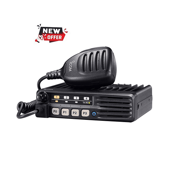 ICOM IC-F5013 VHF 136-174 MHz 8CH Análogo 50W Radio Móvil Incluye micrófono, cable de corriente y bracket