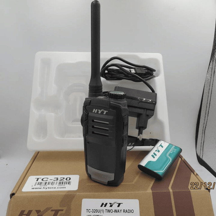 HYT TC-320 UHF1 400-470 MHz 16CH Analogico 2W Radio portátil análogo ¡Sencilla y Eficiente! Precio con iva incluido 29