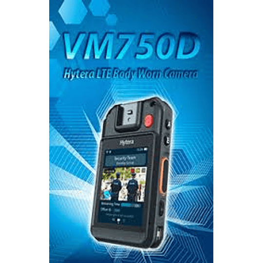 Hytera VM750D Bodycam Inteligencia y comodidad en cada misión. Captura, comunica y protege