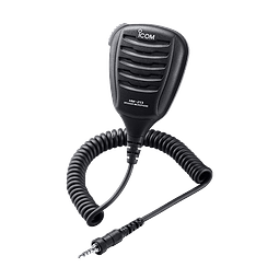 ICOM HM-213 Micrófono parlante remoto resistente al agua, con conector 1 pin 4 polos, longitud de 415mm cuando se encuentra enrollado, IPX7