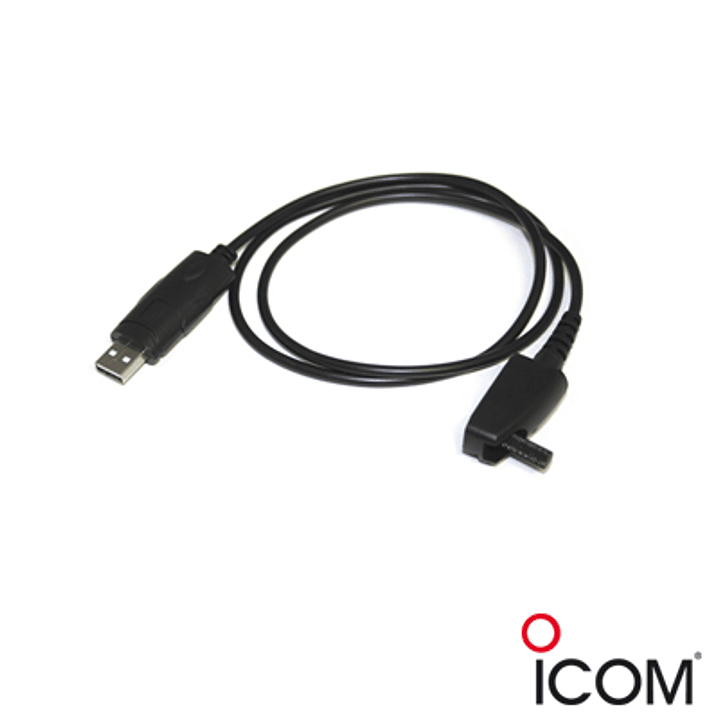 ICOM OPC-966U Cable de programación de radios con adaptador USB compatible IC-F50 IC-F60 IC-F50V IC-F60V IC-F3061 IC-F4061 IC-F3161D IC-F4161D