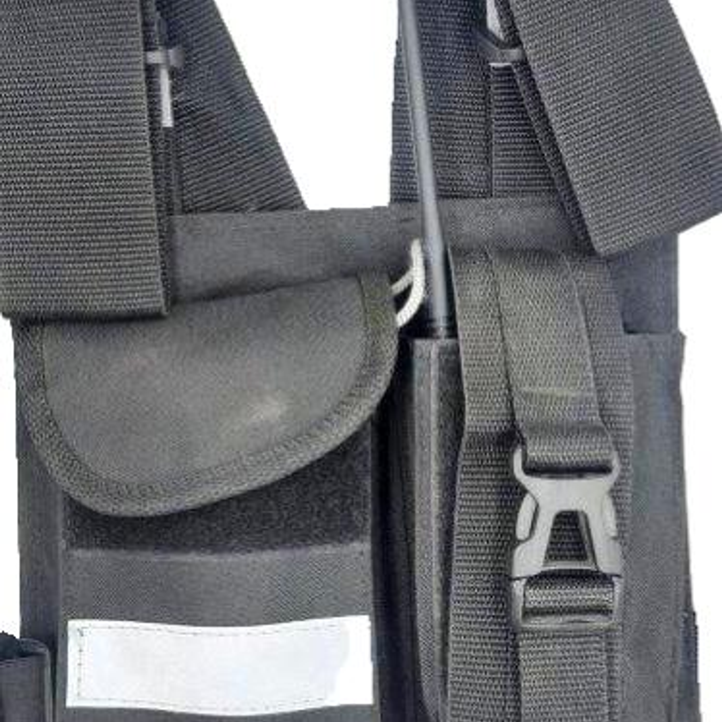 Pechera Universal con bolsillo para equipo de radio de doble seguridad  y bolsillo multiuso con reflectantes  6