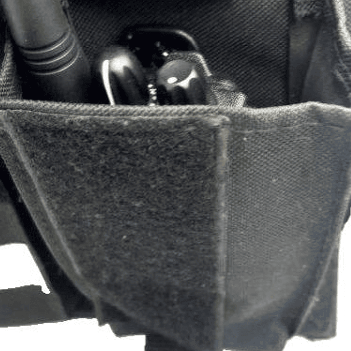 Pechera Universal con bolsillo para equipo de radio de doble seguridad  y bolsillo multiuso con reflectantes  11
