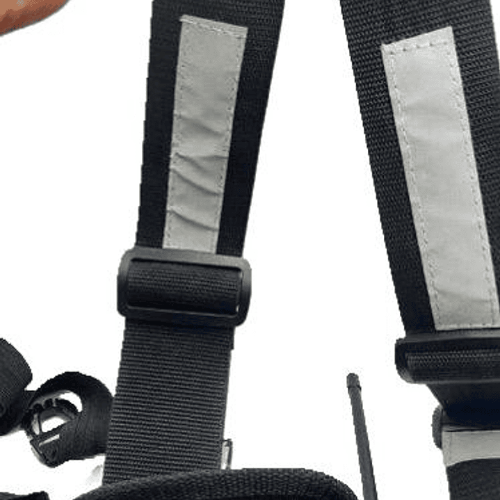 Pechera Universal con bolsillo para equipo de radio de doble seguridad  y bolsillo multiuso con reflectantes  12