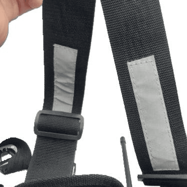 Pechera Universal con bolsillo para equipo de radio de doble seguridad  y bolsillo multiuso con reflectantes  13