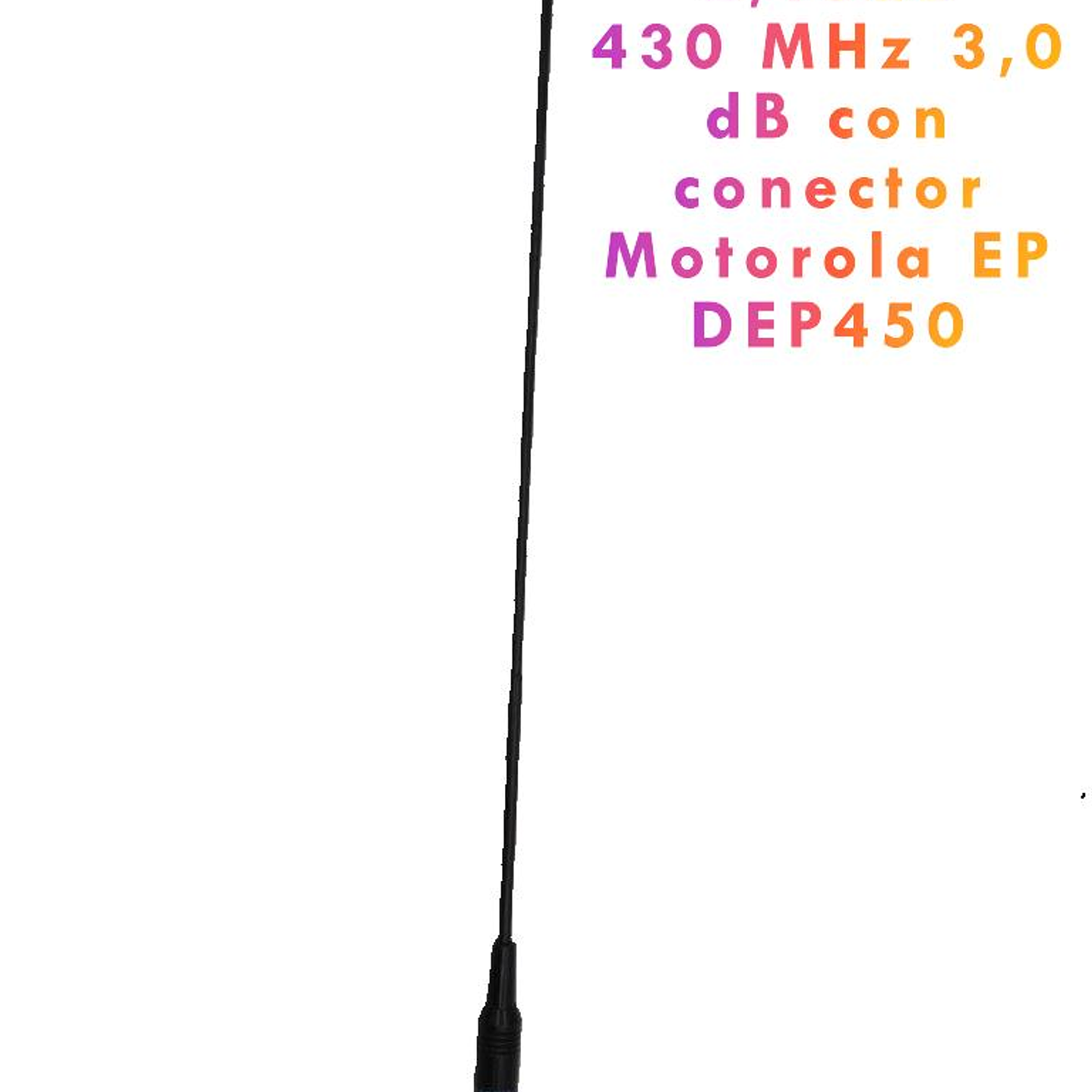 Nagoya Antenna NA-771 con conector para Motorola EP450/DEP450 dualband handheld antenna flexiable spring whip gain 144 MHz 2,15 dB/ 430 MHz 3,0 dB 50 Ohm de 385 mm 1