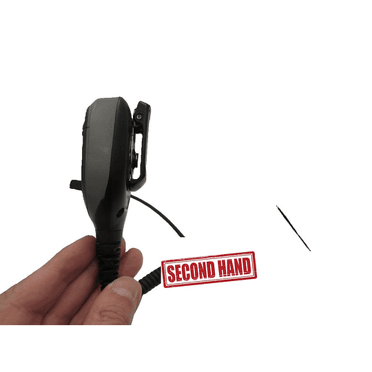 Micrófono parlante remoto Baofeng con clip de 360° gris, naranjo con botón de emergencia para Kenwood Wouxun Wings WLN TYT (USADO)