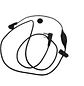 E1326-K2 Audifono de 1 cable de 1160mm con conector para Kenwood Wouxun WLN Wings INRICO - Miniatura 1