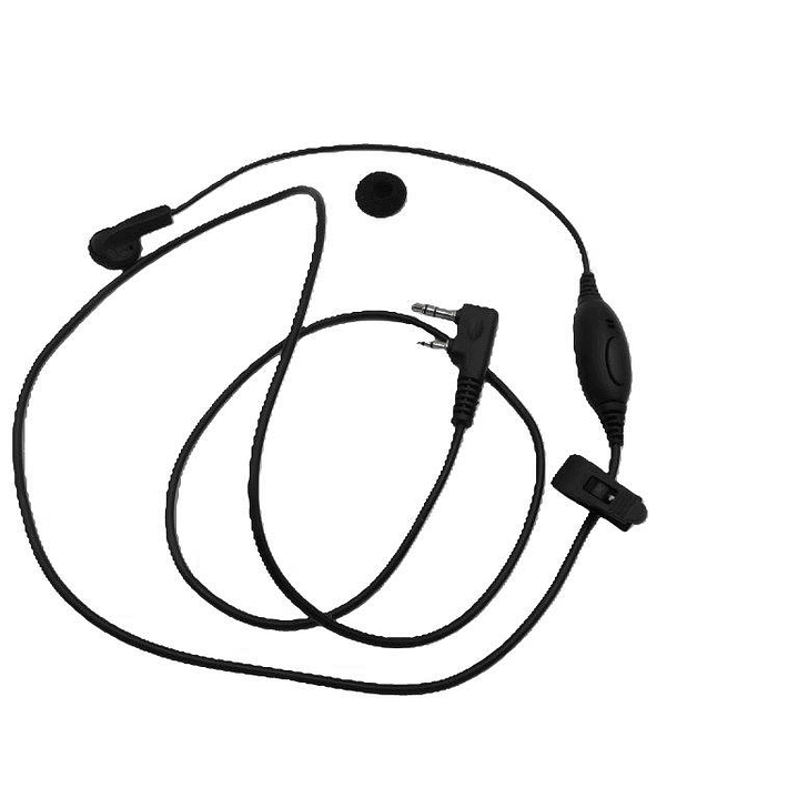 E1326-K2 Audifono de 1 cable de 1160mm con conector para Kenwood Wouxun WLN Wings INRICO 3