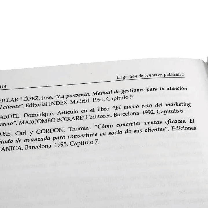 Libro La gestión de ventas en publicidad de Pedro Pablo Gutierrez Gonzalez Editorial Complutense 2002 (USADO) 10