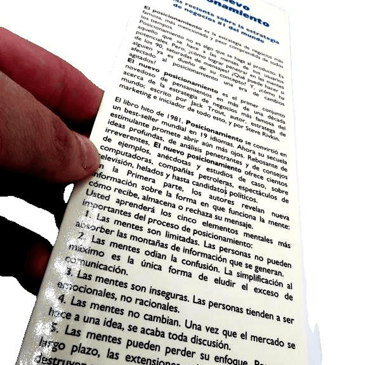El nuevo posicionamiento Lo más reciente de la estrategia de negocios #1 del mundo Jack Trout y Steve Rivkin McGRAW-HILL (USADO) 12
