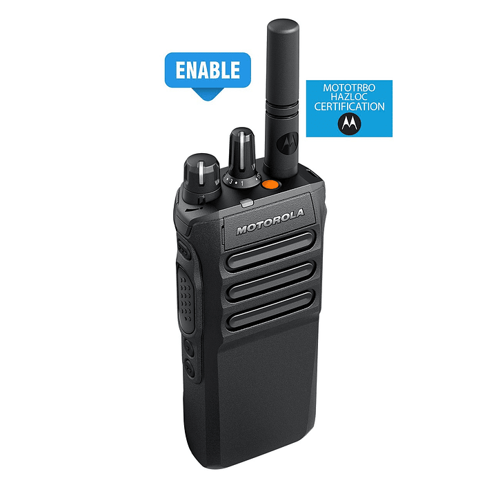 Motorola R7 MOTOTRBO™ TIA HAZLOC ENABLE VHF 136-174 Mhz 64CH Digital y Analogo Intrínseco 5W Radio digital NKP El TIA HAZLOC El superhéroe de las normas de seguridad Precio con iva incluido 1