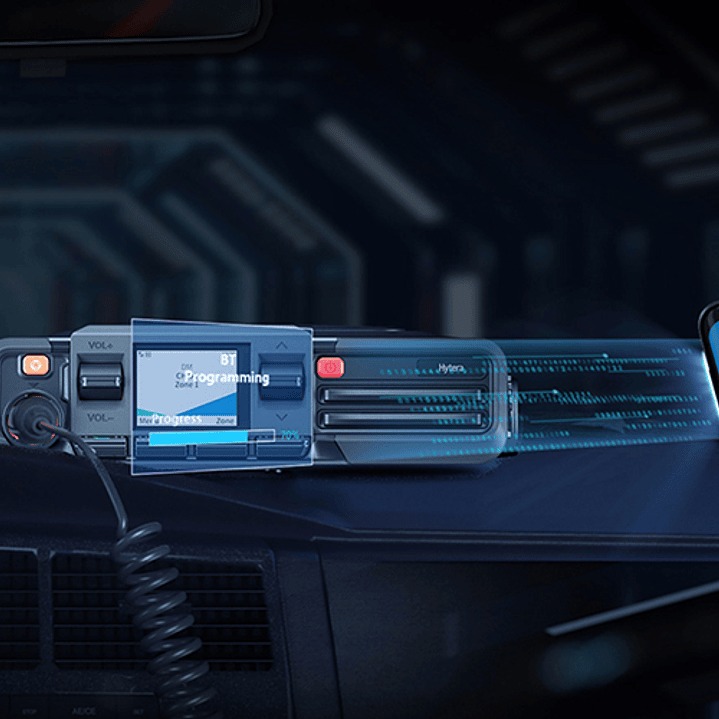 Hytera HM686LGPS Bluetooth VHF 136-174 Mhz 512CH DMR Tier II Analogico 25W Radio móvil digital profesional Low Power 5/25W LCD screen Precio con iva incluido 5