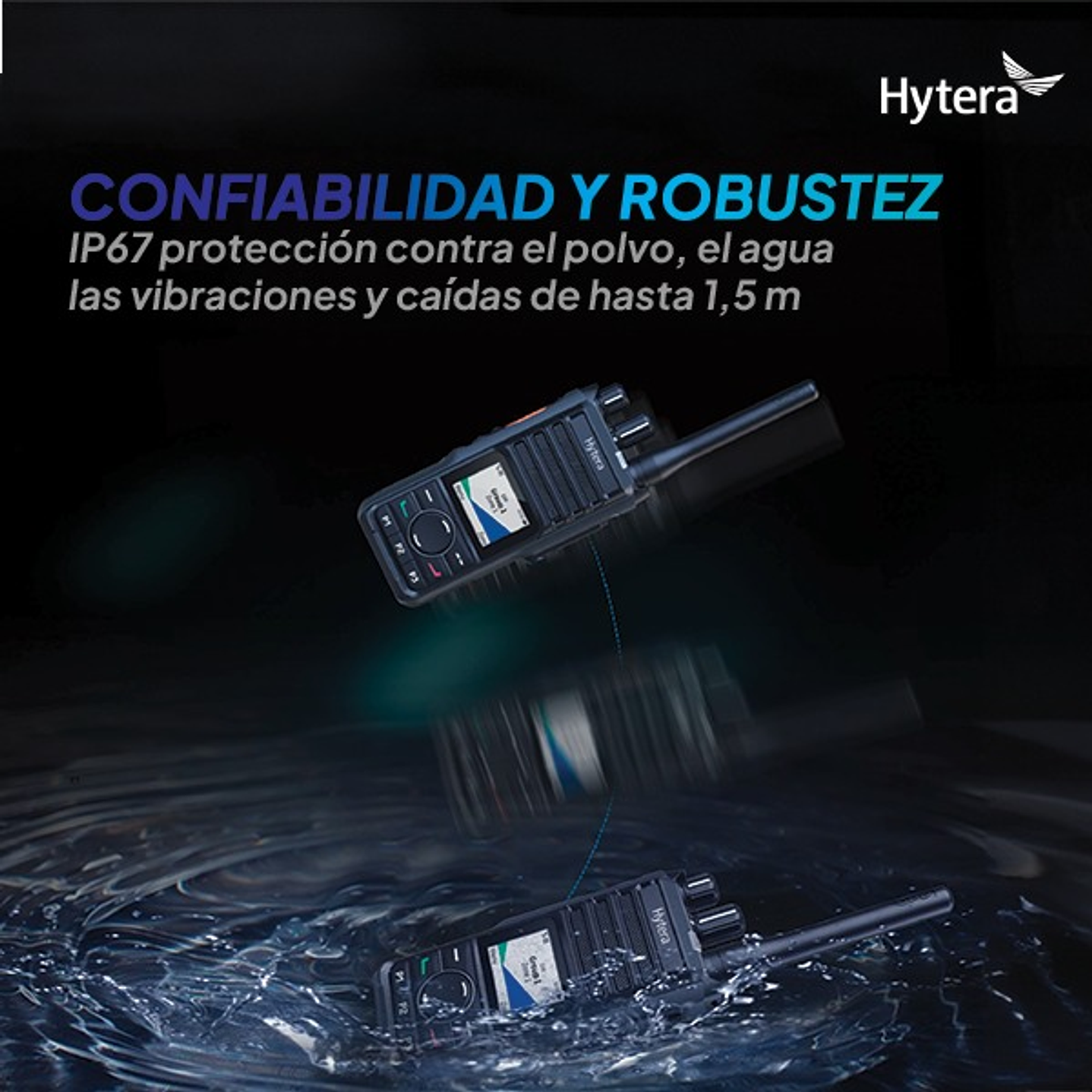 Hytera HP506 VHF 136-174 MHz 256CH Digital DMR y Analogico 5W Radio Digital Profesional DMR Tier II y Analogico IP67 y MIL-STD-810G, parlante anti magnético Precio con iva 6