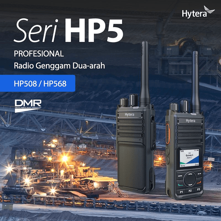 Hytera HP506 VHF 136-174 MHz 256CH Digital y Analogico 5W Radio Digital Profesional DMR Tier II y Analogico IP67 y MIL-STD-810G para Industrias y Comercios sin pantalla 14