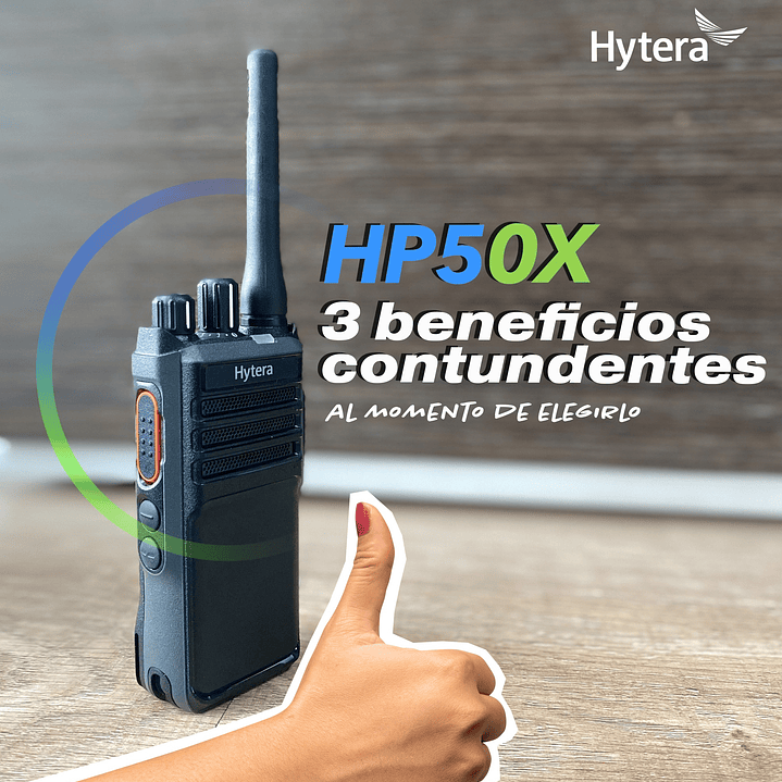 Hytera HP506 VHF 136-174 MHz 256CH Digital DMR y Analogico 5W Radio Digital Profesional DMR Tier II y Analogico IP67 y MIL-STD-810G, parlante anti magnético Precio con iva 21