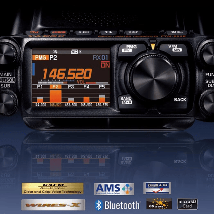 Yaesu FTM-500DR móvil digital de banda dual de 50W C4FM/FM 144/430MHz comparte las funciones principales avanzadas y utiliza la última tecnología digital C4FM 11