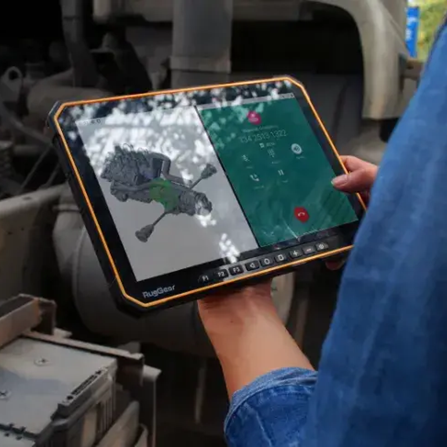 RugGear RG935 (Importación a pedido 5-6 semanas) Tablet de 10 pulgadas con baterías Hotswap 8.000 mAh Sistema operativo Android™ 11 Precio con iva incluido 4
