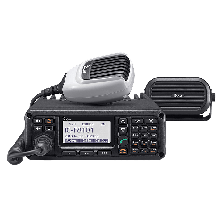 ICOM IC-F8101 Rx 0,5–29,9999 MHz Tx 1,6–29,9999 MHz 500CH Radio móvil Potente HF profesional en un paquete compacto, fácil de usar, ALE, SELCALL, GPS, BITE, DSP Precio con iva incluido 1