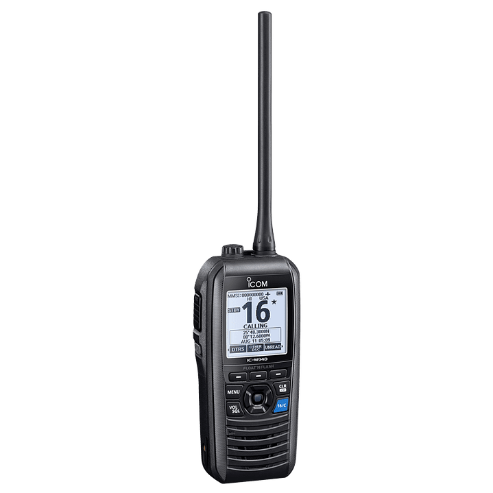 ICOM IC-M94D Rx 156,025–157,425 Tx MHz 6W/1W Radio marino VHF con receptor DSC Y AIS Información de tráfico AIS, ahora en tus manos 1