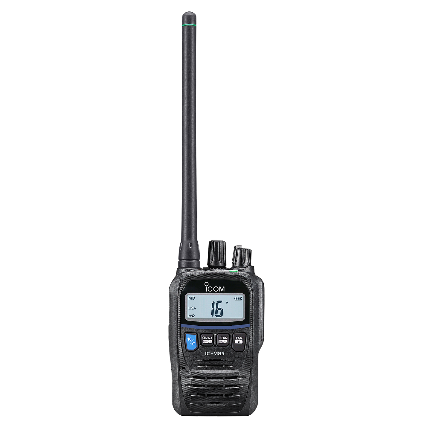 ICOM IC-M85UL Tx 156,025-157,425 MHz 136 -174 MHz 100CH 5W/1W Radio Marina con certificación intrínsecamente segura UL913 MOB Man Down Lone Worker Precio con iva incluido 2