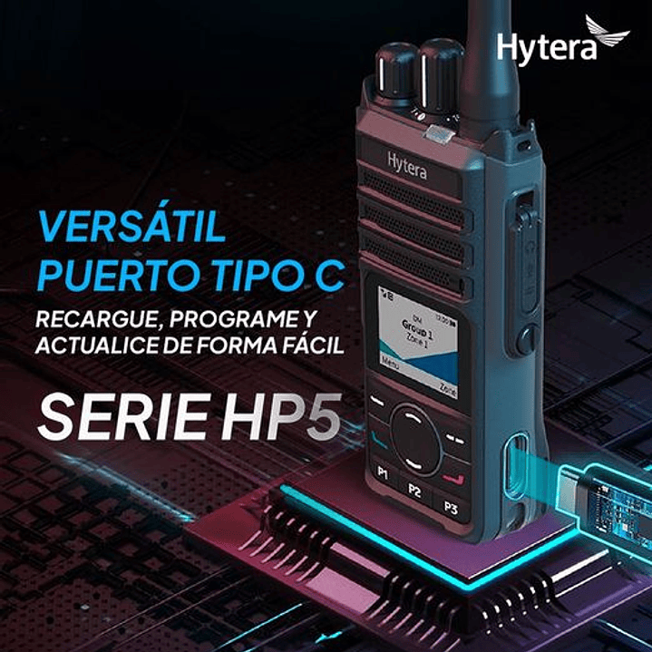 Hytera HP506 VHF 136-174 MHz 256 CH DMR y Analogico 5W Radio Digital Portátil Profesional | GPS Sin pantalla Precio con iva 39