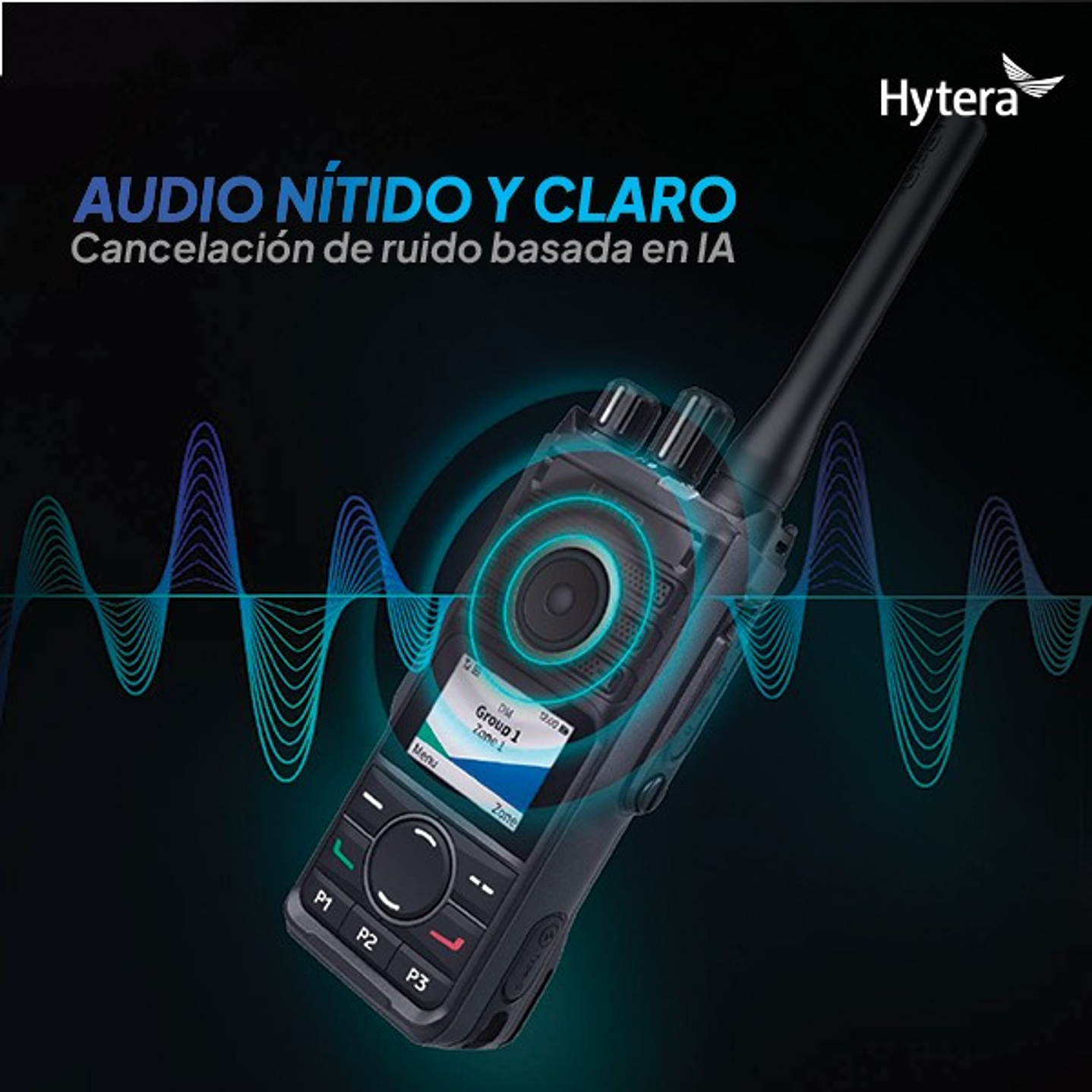 Hytera HP506 UHF 400-470 MHz 256CH DMR y Analogico 4W Radio digital portátil con GPS Sin pantalla Precio con iva incluido 39