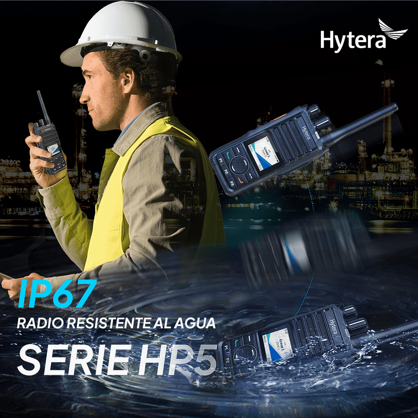 Hytera HP506 UL913 VHF 136-174 MHz 256CH Digital DMR y Analogico 5W Intrinsicamente Seguro 5W Radio Digital y Analogico, parlante antimagnetico, con cancelación de ruido IP67 Precio con iva incluido 20