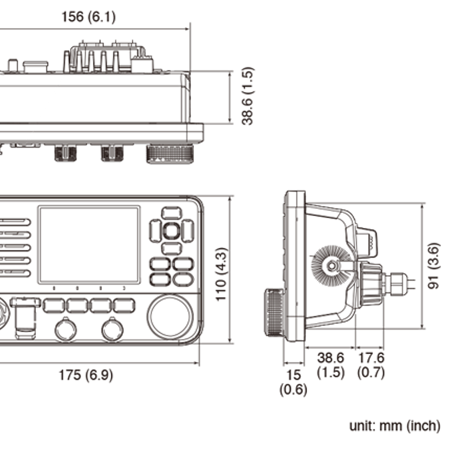 ICOM IC-M510AIS Tx 156,025–157,425 MHz Rx 156,050–163,275 MHz DSC 156,525 MHz AIS 161.975, 162.025 MHz Radio marina VHF DSC de clase D con función WLAN AIS Precio con iva incluido 3