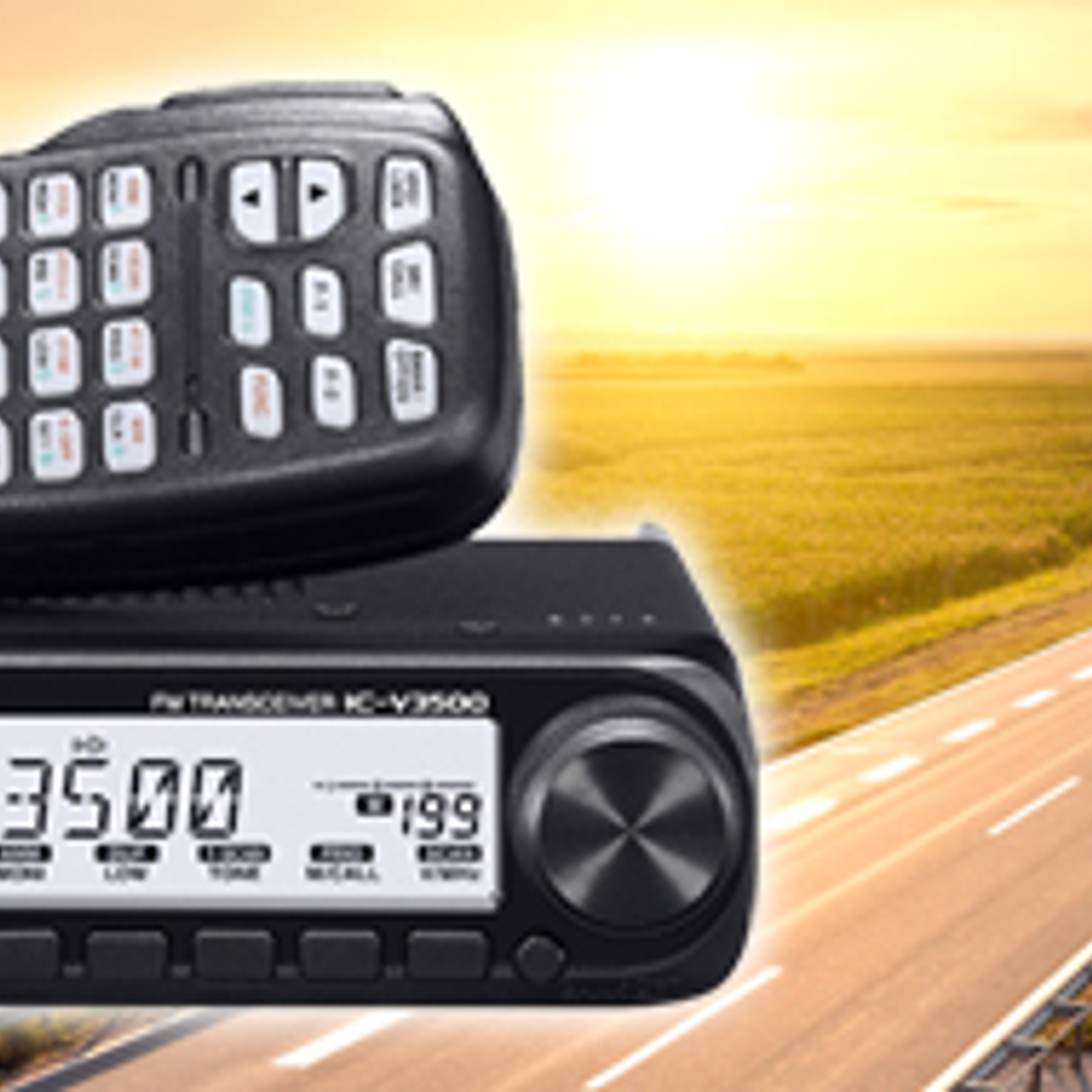 ICOM IC-V3500 VHF 136-174 MHz 207CH Analogica 65W Radio móvil de largo alcance Analogica 