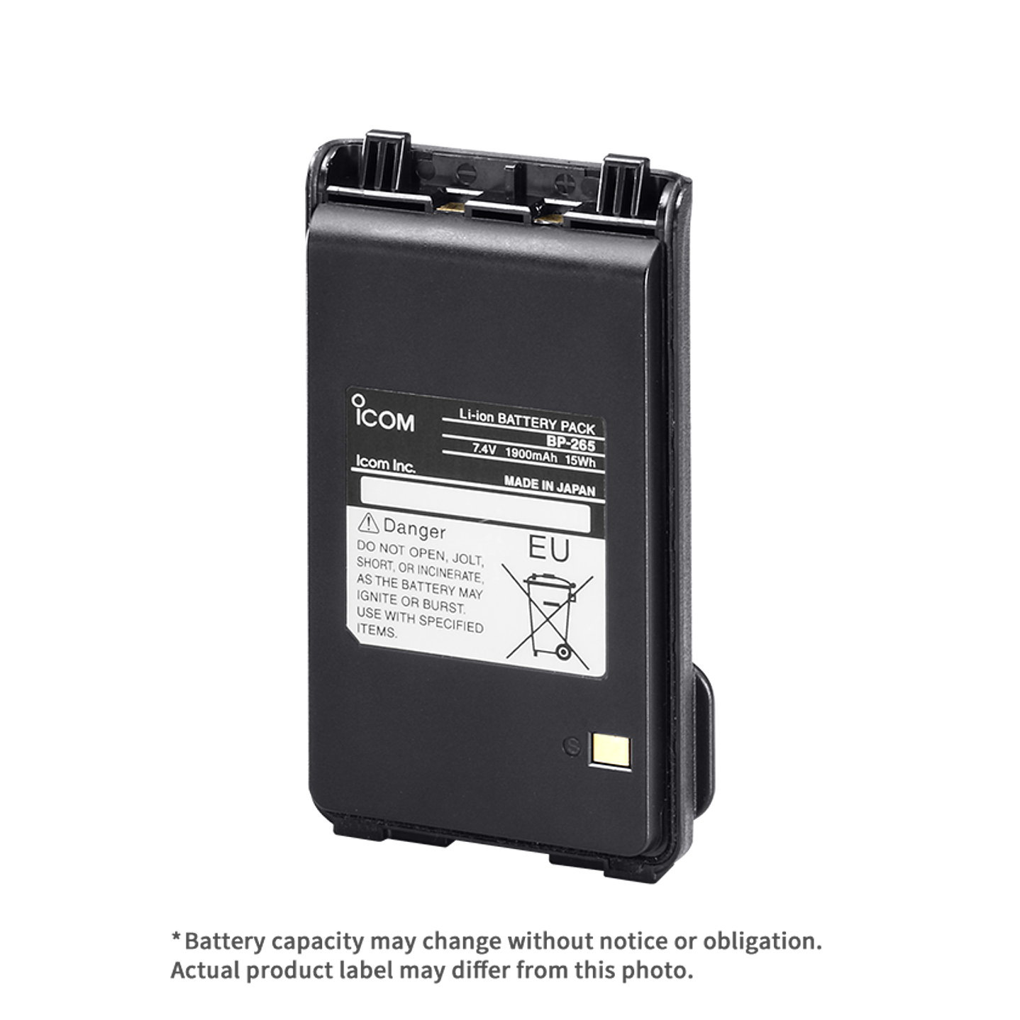 ICOM BP-265 Bateria de Li-Ion de 1900mAh, para radios IC-F3003/4003, IC-F3103D/4103D, IC-F3210D/4210D, IC-V80, IC-T70A Precio con iva incluido 1