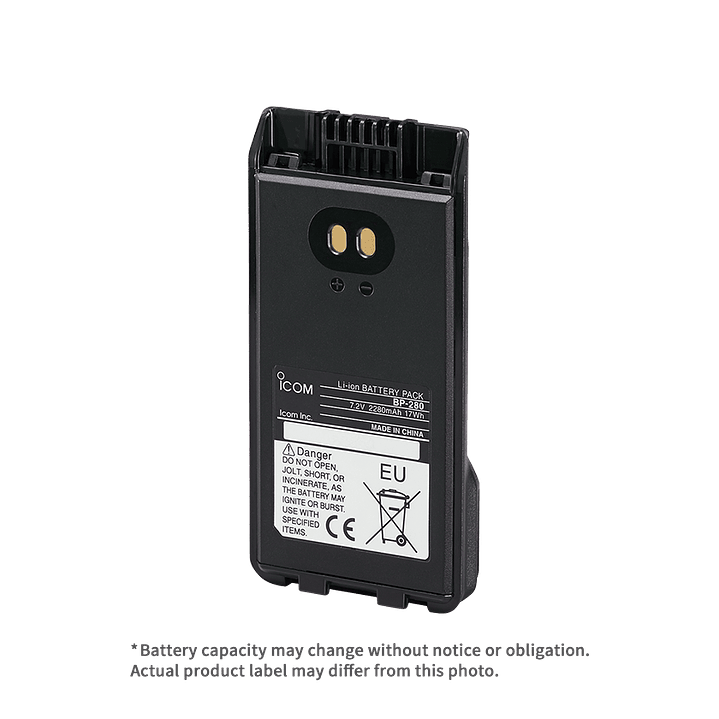 ICOM BP-280 Batería de Li-Ion de 2300mAh (typ), para radios IC-F1000 / 2000 IP67 Precio con iva incluido 1